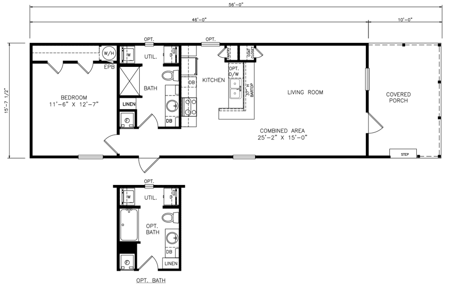 Two Bedroom 1970 Single Wide Mobile Home Floor Plans | www.resnooze.com