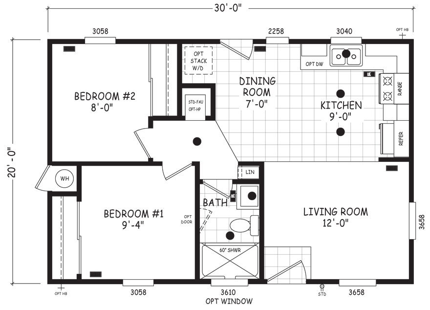 2 Bedroom Modular Homes Floor Plans