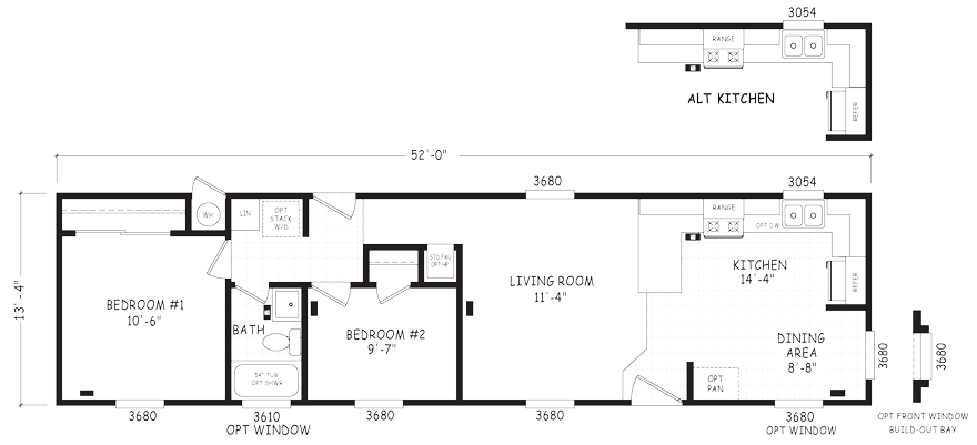 Single Wide Mobile Home Floor Plans The Outlet Az